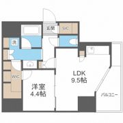 プレール・ドゥーク堺筋本町Qの間取り画像