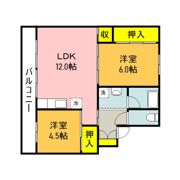 ビレッジハウス伊川2号棟の間取り画像