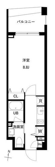 JMFレジデンス世田谷三宿の間取り画像