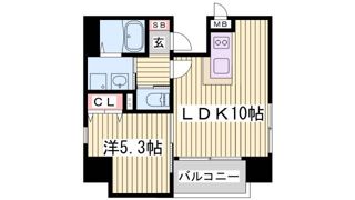 プレサンス三宮ディライトの間取り画像