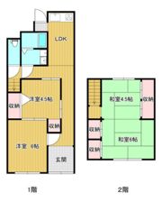 富町福田様借家 東の間取り画像