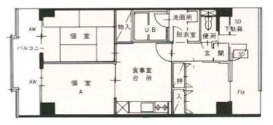 シャンブールの間取り画像