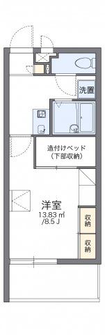 レオパレスコーラルアイルの間取り画像