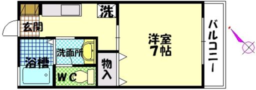 セジュール廿日市の間取り画像