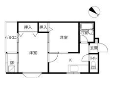 グレープハイツの間取り画像