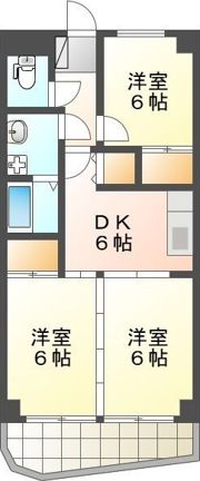 サンヒルズ松和花壇の間取り画像