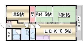 白鷹真野マンションの間取り画像