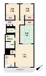 サンシティ南行徳Ⅲの間取り画像