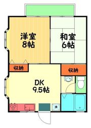 コーポ栄の間取り画像