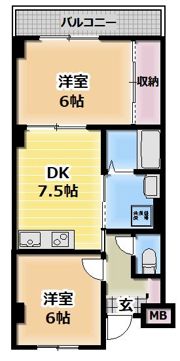 サバービア581の間取り画像