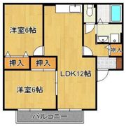 セジュールやつえA棟の間取り画像
