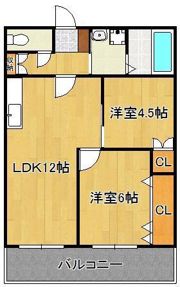 黄金ハイツの間取り画像