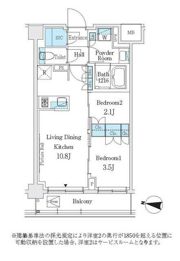 J．GRAN Court 品川西大井WESTの間取り画像