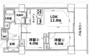 シティコート目黒4号棟の間取り画像