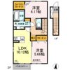 プライムコートやまがの間取り画像
