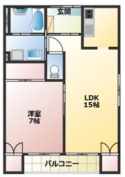 クレイノTOBAⅦの間取り画像