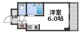 ドミール堺筋本町の間取り画像