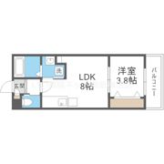 クレセント江坂の間取り画像