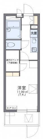 レオパレスせんだんの間取り画像