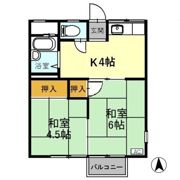 ハイツ水越 Aの間取り画像