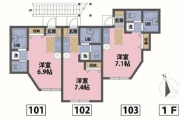 アリスガーデン S棟の間取り画像
