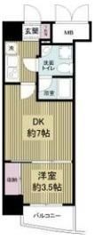 APRILE南森町の間取り画像