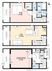 ミュージションテラス志木南の間取り画像