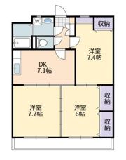 すずらん館Aの間取り画像