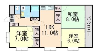 ハイツときわの間取り画像