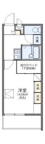 レオパレスコンフォール石橋Aの間取り画像