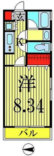 S COMFORT錦糸町の間取り画像