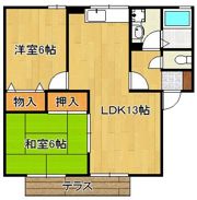 パストラル湯川B棟の間取り画像