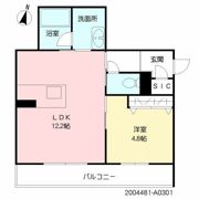 シャーメゾンprostの間取り画像