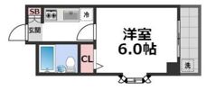 アパルト四天王寺Ⅱの間取り画像