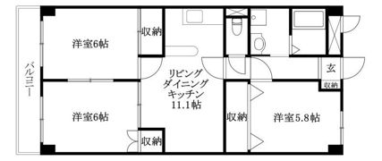 高浜レジデンス7の間取り画像