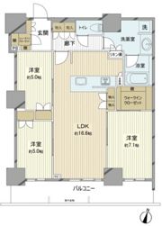 グランクロスタワー広島の間取り画像