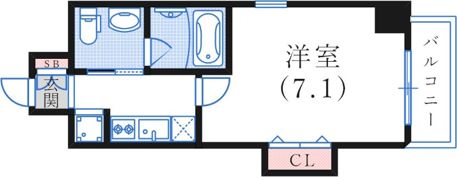 ビエント花隈の間取り画像