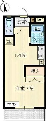 シャトレ旭の間取り画像