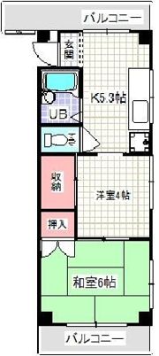 藤田ハイツの間取り画像