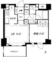 ピアース中目黒ローレルアイの間取り画像