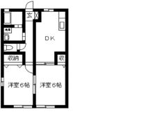 スタジオーネの間取り画像