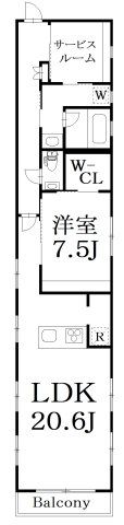 リベルテ富士見台の間取り画像