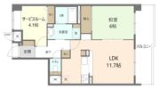 フローラルマキノの間取り画像