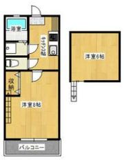 パルハイム2001ーBの間取り画像