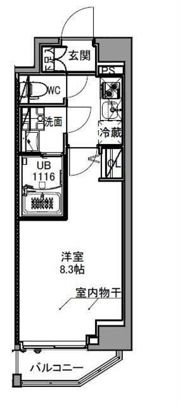 S-RESIDENCE王子eastの間取り画像