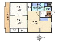 プチコーポの間取り画像