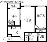POEM千歳Ⅱの間取り画像