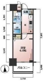 エステムプラザ大手前エヴァースの間取り画像