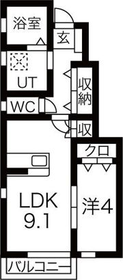 La Vita Brillante Ⅱの間取り画像