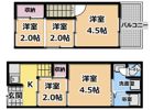 南寺方中通2丁目貸家の間取り画像
